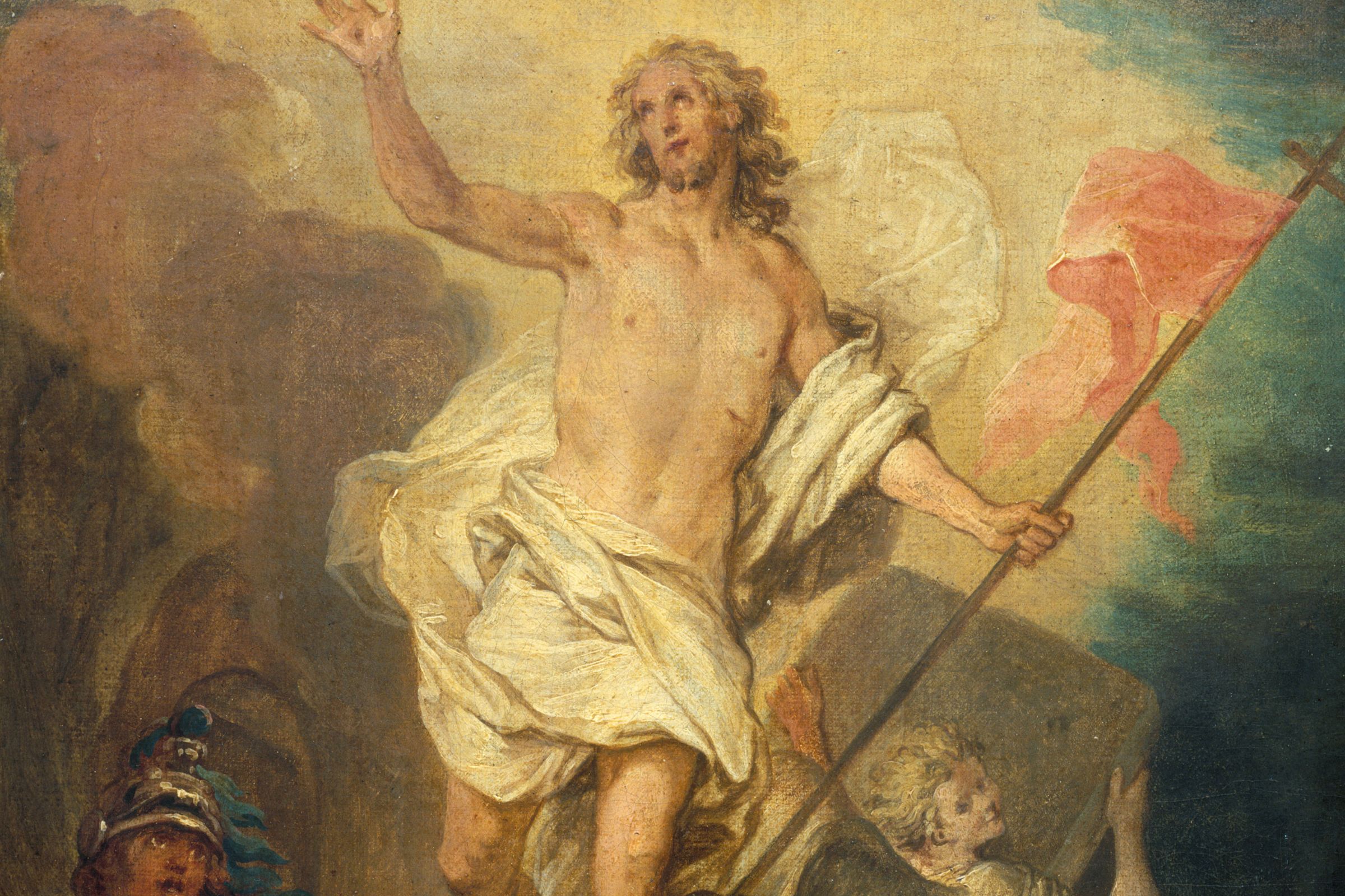 The Risen Christ by Simone Cantarini