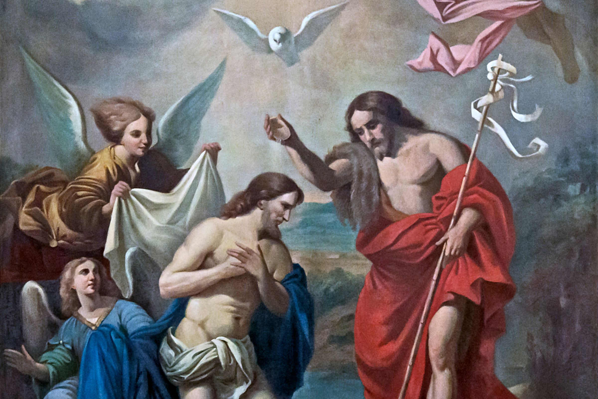 Baptême du Christ after Pierre Mignard, nineteenth century (detail)